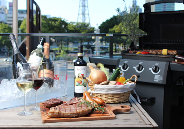 名古屋 栄 サカエヒロバスのイタリアンBBQレストラン CARVINO 栄 テラス席